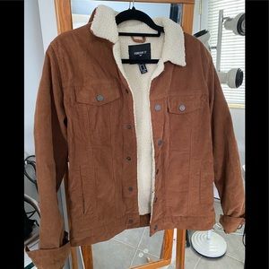 Brown winter/fall corduroy jacket size M